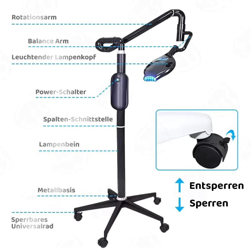 Zahnbleaching LED-Lampe – 40 Watt - Zahnaufhellung Lampe - Bleachinglampe - Zahnbleaching Gerät